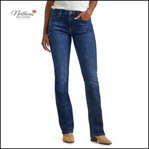 Mid Rise Bootcut Jeans Regular Fit Women's Denim